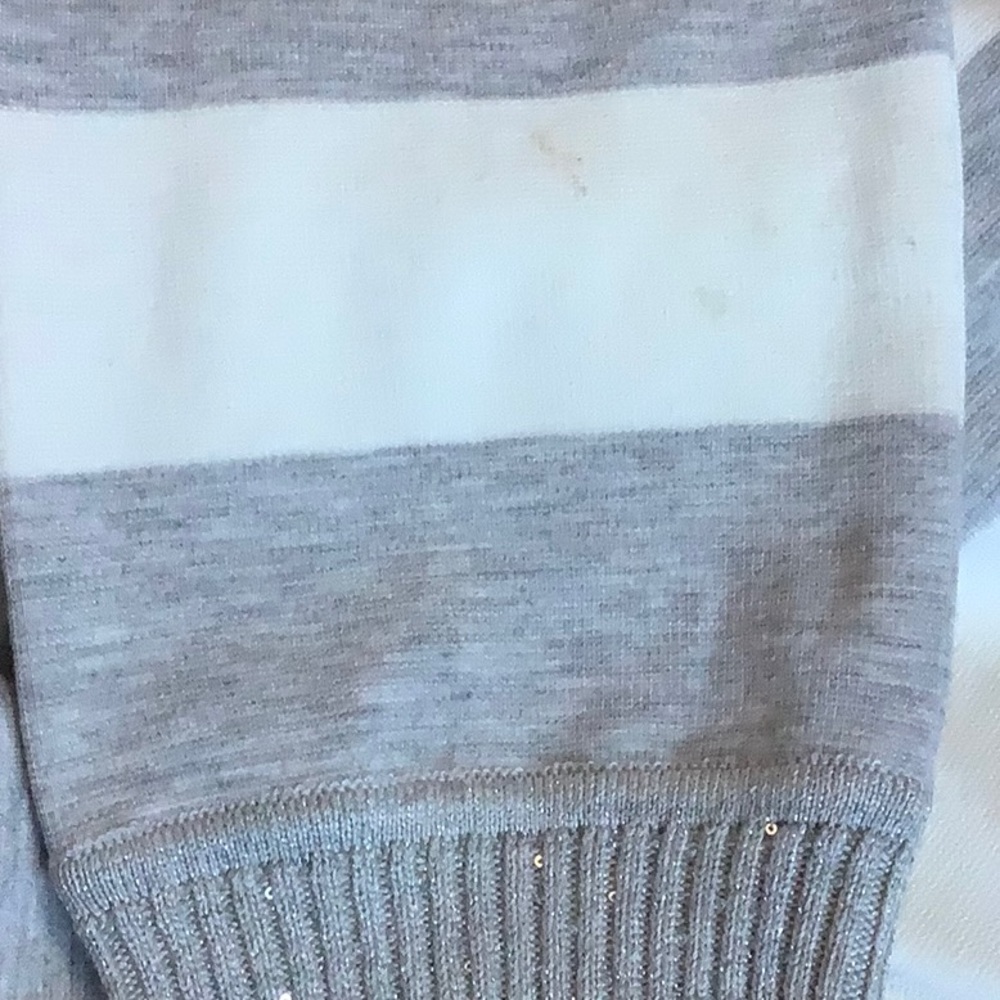 Lafayette 148 New York Antonia Striped High-Low Top - Picture 6 of 10